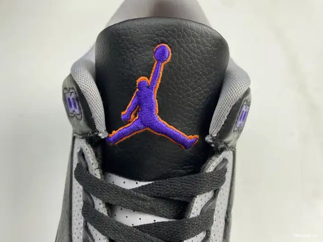 Cheap TB CT8532 3 Air Retro 050 Purple Court Jordan Black 0601